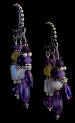 Earrings in Amethyst
