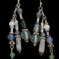 Earrings in Blue