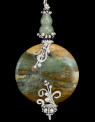 Pendants in Green and Purple
