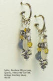 Iolite and Sterling Earrins