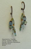 Aquamarine and Sterling Earrings