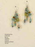 Aquamarine and Sterling Earrings
