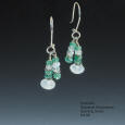 Emerald and Sterling Earrings