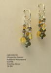 Labradorite, Citrine and Sterling Earrings