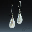 Freshwater Pearl and Sterling Earrings