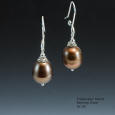 Freshwater Pearl and Sterling Earrings