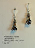 Freshwater Pearls and Sterling Earrings