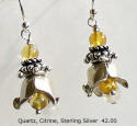 Quartz and Sterling Earrings