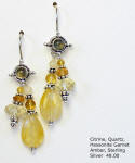 Citrine and Sterling Earrings