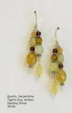 Quartz and Sterling Earrings