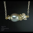 Tahitian Pearl and Fine Silver Pendant