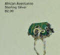 African Aventurine and Sterling Ring