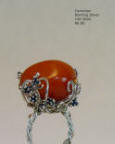 Carnelian and Sterling Ring