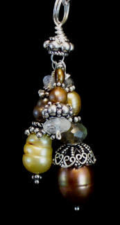 Sterling Silver Pendant with Pearls