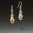 Citrine and Fine Silver Lilygirl Earrings