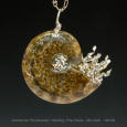 Ammonite and Sterling Pendant