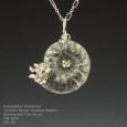 Ammonite, Sterling and Fine Silver Pendant